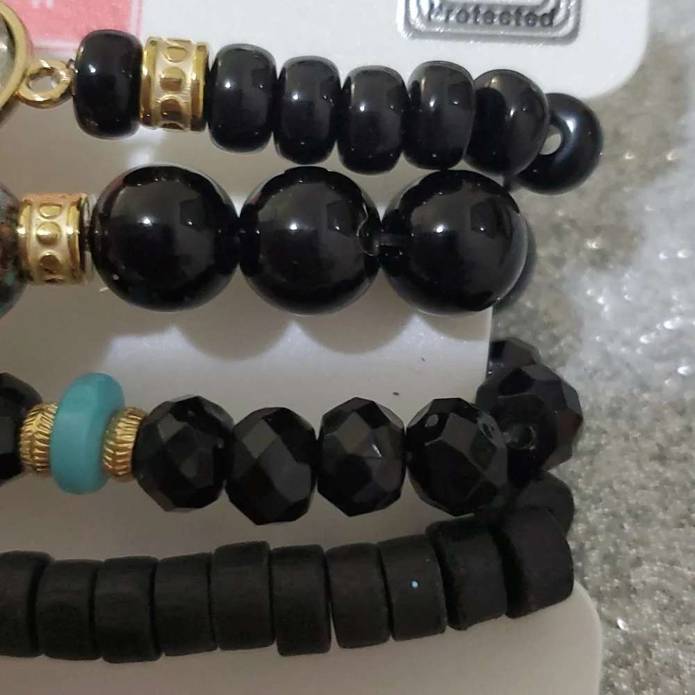 Beya 4pcs Evil Eyes Black bracelet